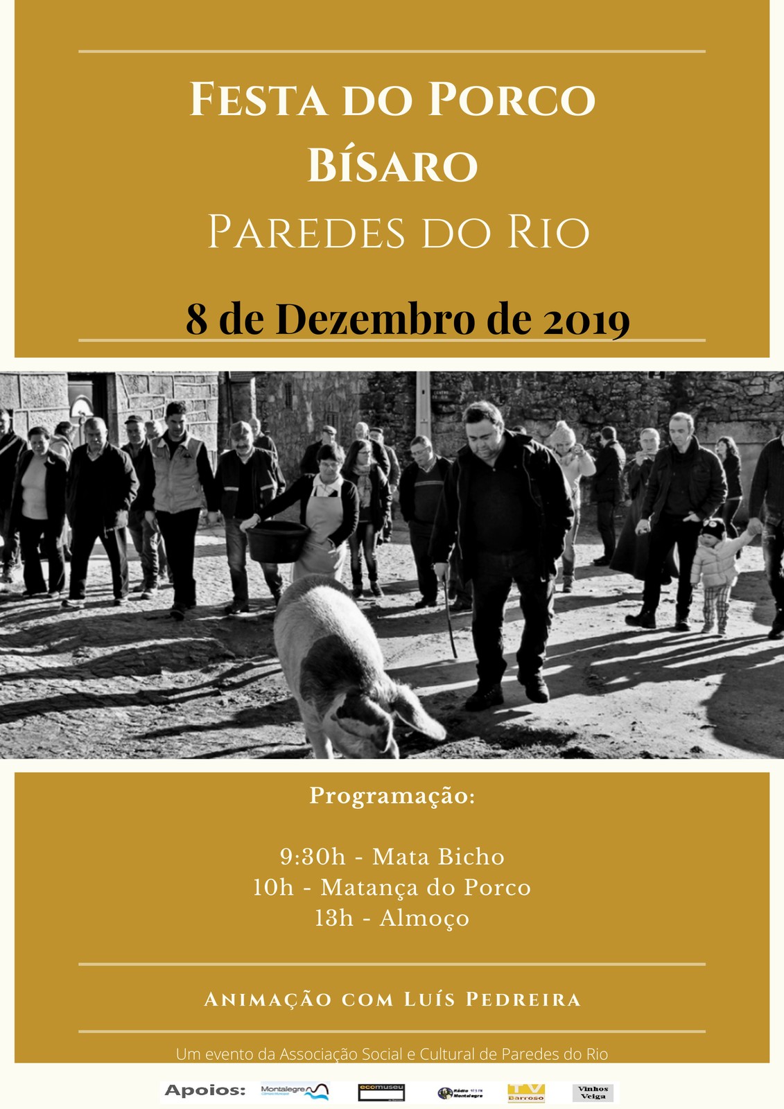 Paredes do rio   festa do porco bisaro 2019  8 dezembro 