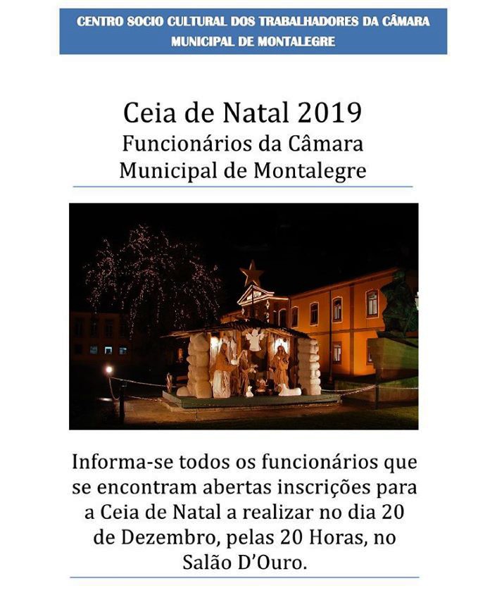 Camara municipal   ceia de natal 2019