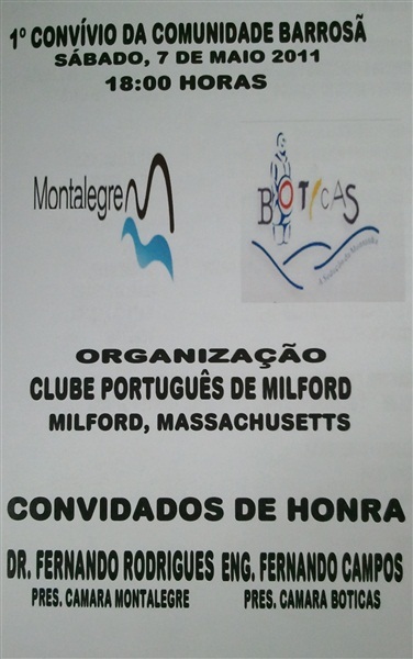 I Convívio da Comunidade Barrosã (HOJE)
