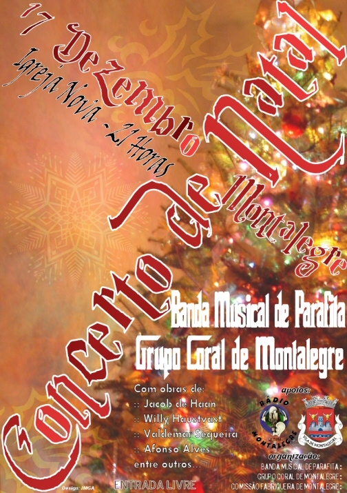 Concerto de Natal este Sábado em Salto (17h) e na Igreja Nova de Montalegre (21h)