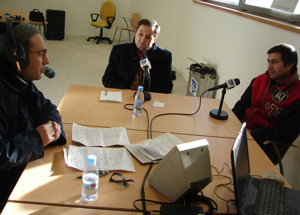 Programa "Terra a Terra" da rádio TSF feito na Feira do Fumeiro