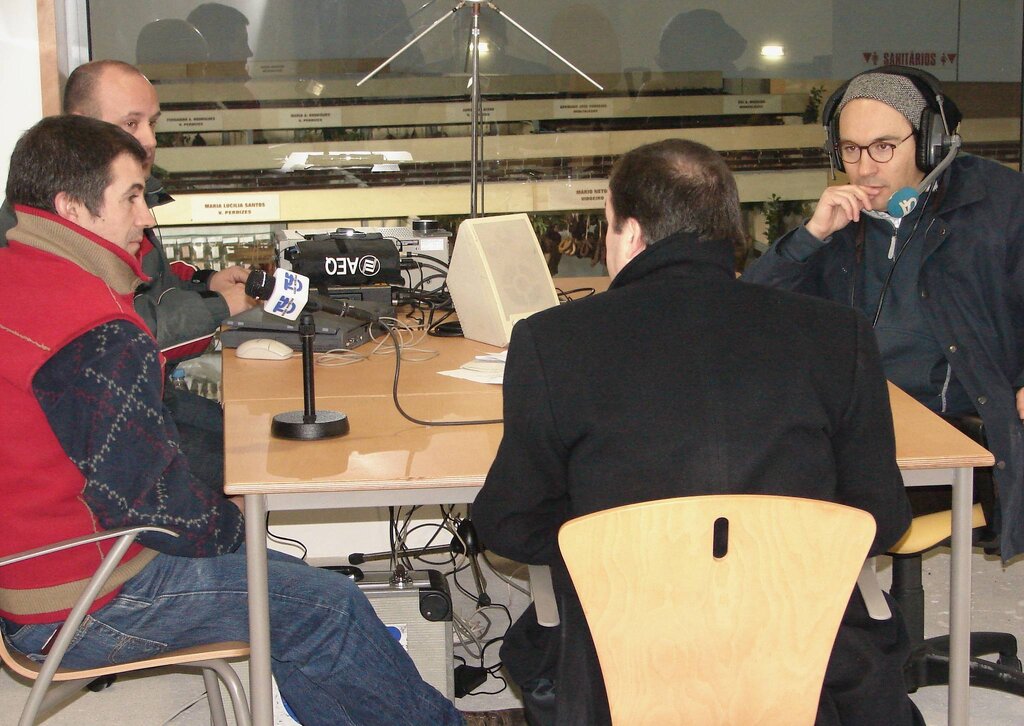 Programa "Terra a Terra" da rádio TSF feito na Feira do Fumeiro