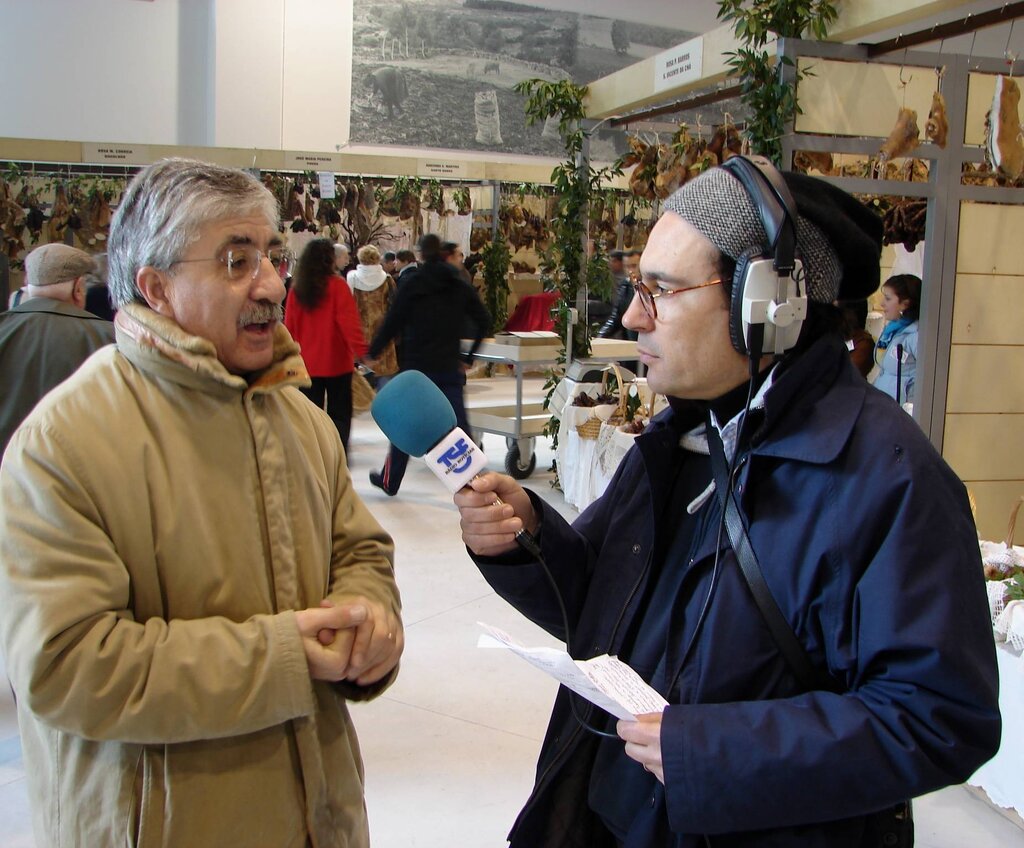 Programa "Terra a Terra" da rádio TSF feito na Feira do Fumeiro