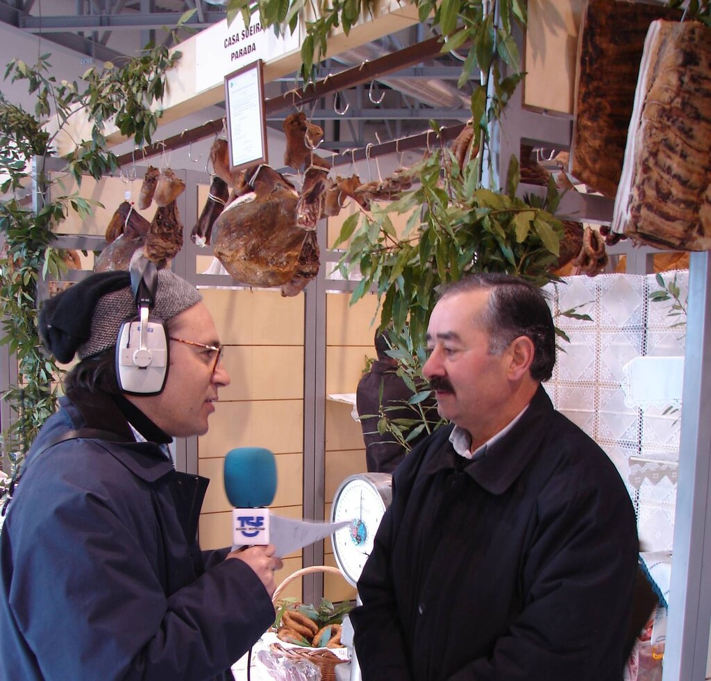 Programa "Terra a Terra" da rádio TSF feito na Feira do Fumeiro