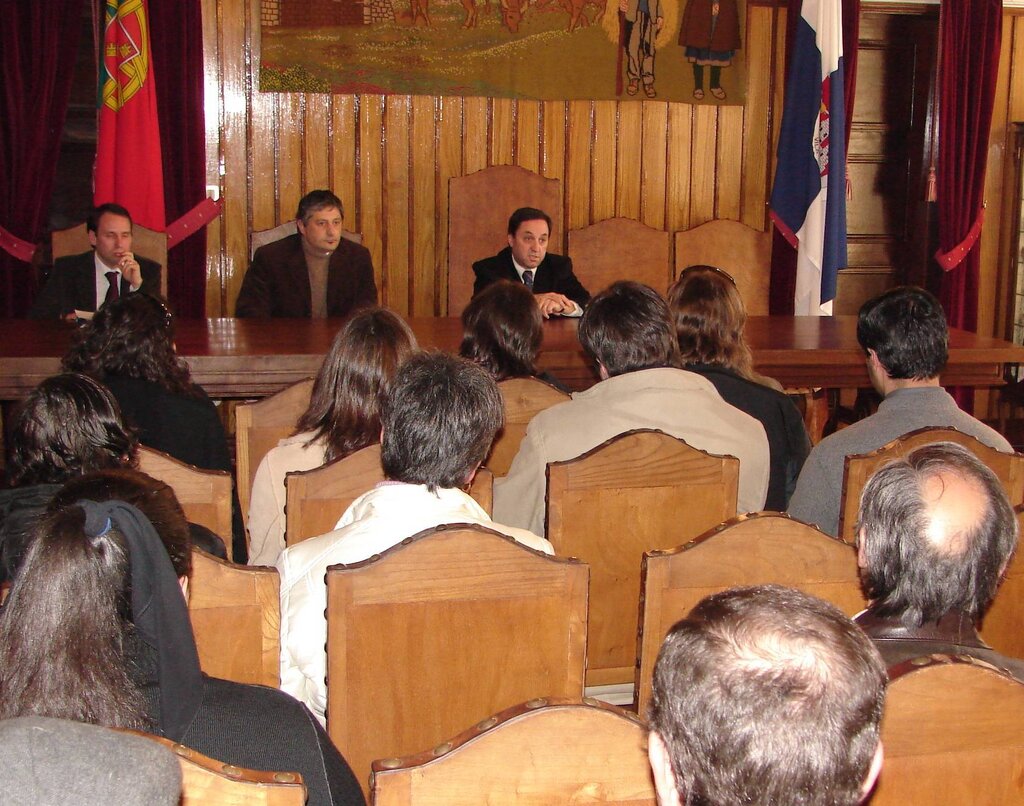 Reunião do projecto "Parques com Vida" no salão nobre da Câmara de Montalegre