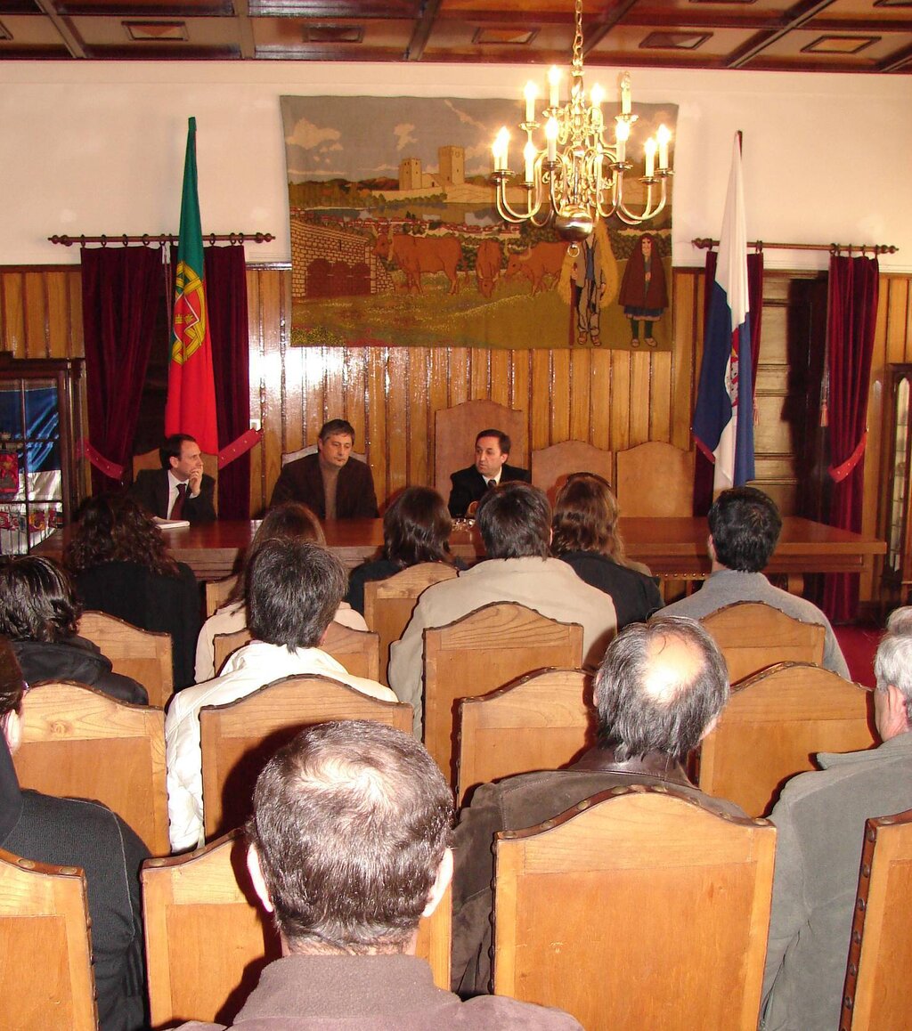 Reunião do projecto "Parques com Vida" no salão nobre da Câmara de Montalegre