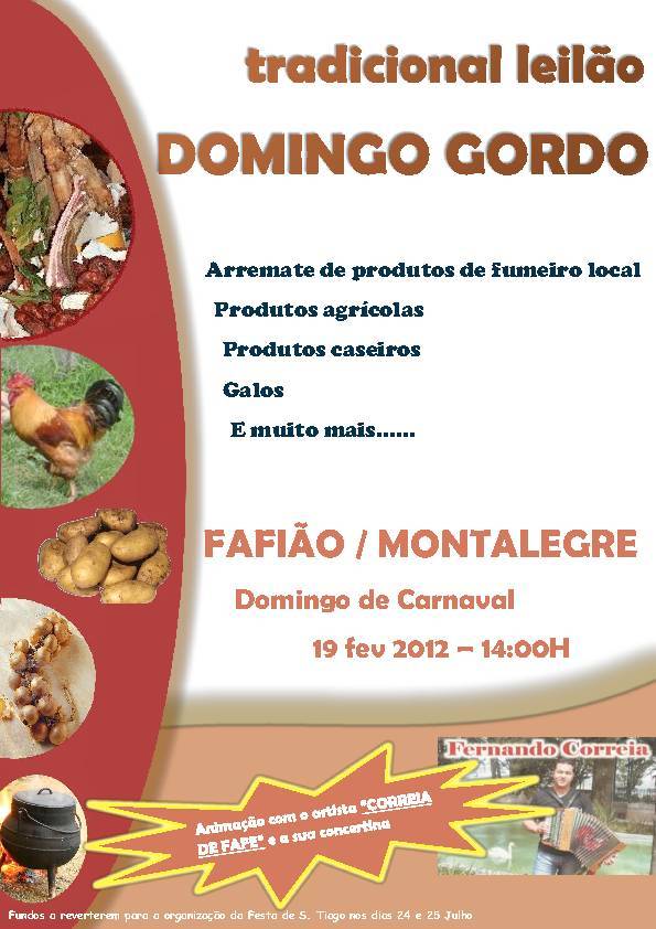 &quot;Domingo Gordo&quot; em Fafião (Domingo)