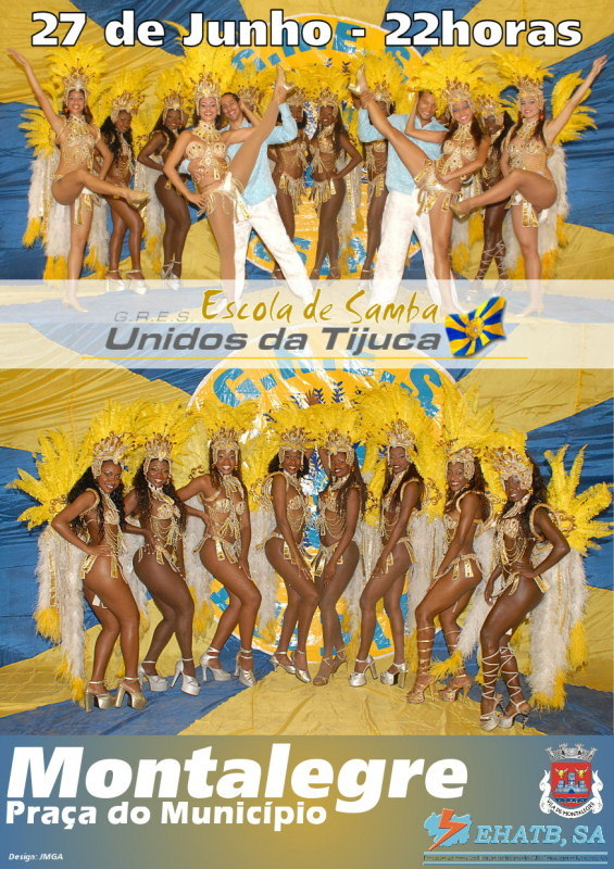 Escola de Samba Unidos da Tijuca actua hoje à noite (22h) na Praça do Município