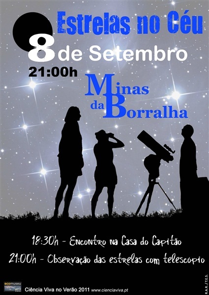 &quot;Estrelas no céu&quot; nas Minas da Borralha