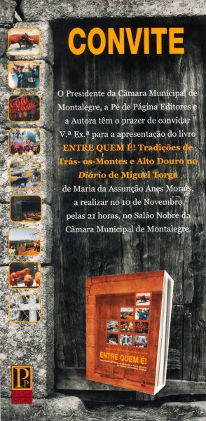 Livro «Entre quem é!» apresentado hoje à noite (21 horas)