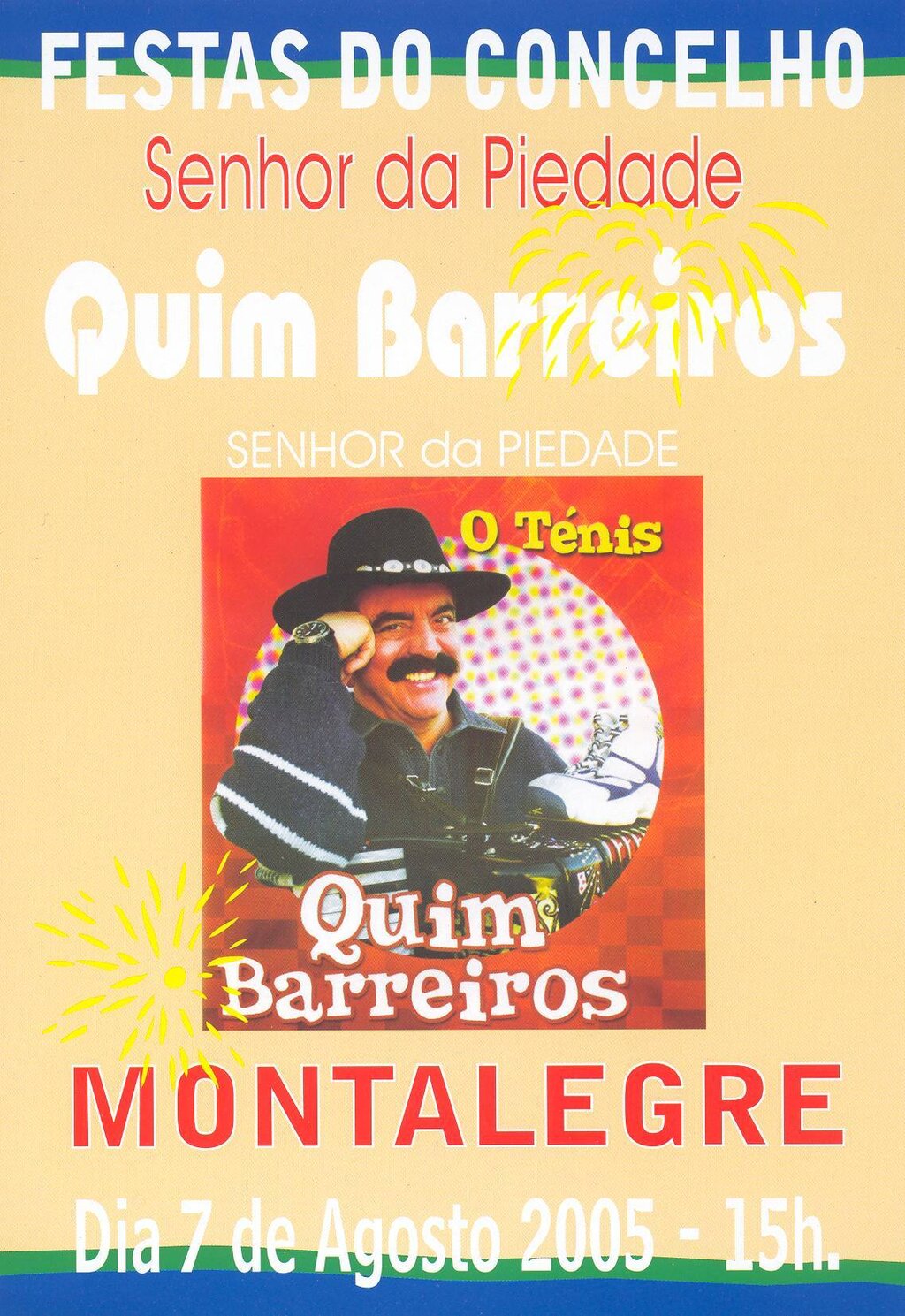 Quim Barreiros este Domingo à tarde no recinto do Senhor da Piedade