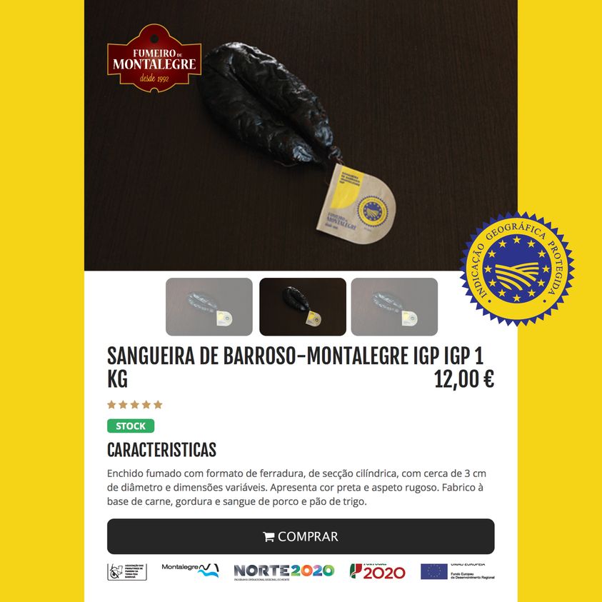 FUMEIRO DE MONTALEGRE (Sangueira) Produto certificado