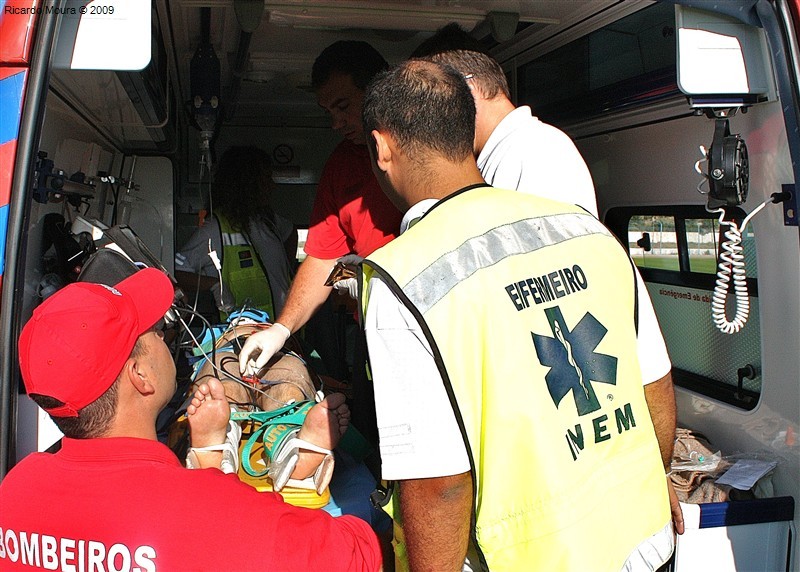 Acidente grave em Ladrugães