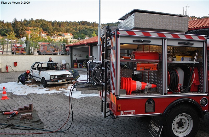 Simulacro nos Bombeiros de Montalegre