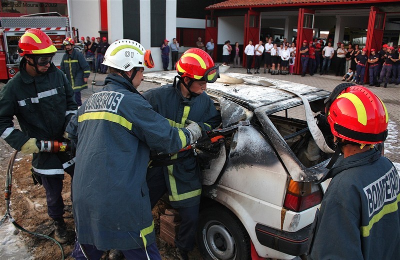 Simulacro nos Bombeiros de Montalegre