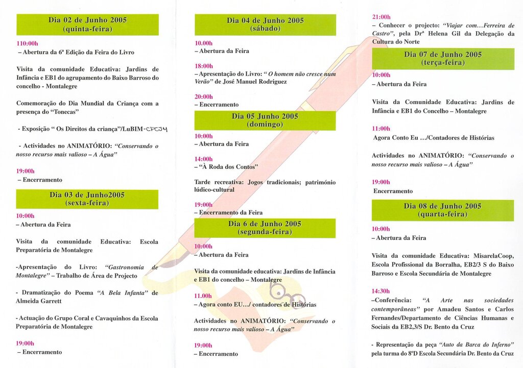 VI Feira do Livro de Montalegre - 2 a 9 Junho