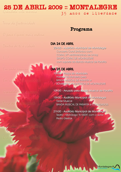 Montalegre | "25 Abril" - Programa