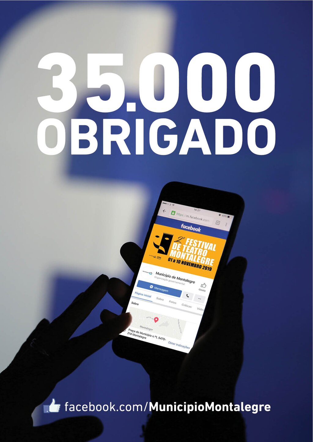 Município atinge 35 mil no Facebook