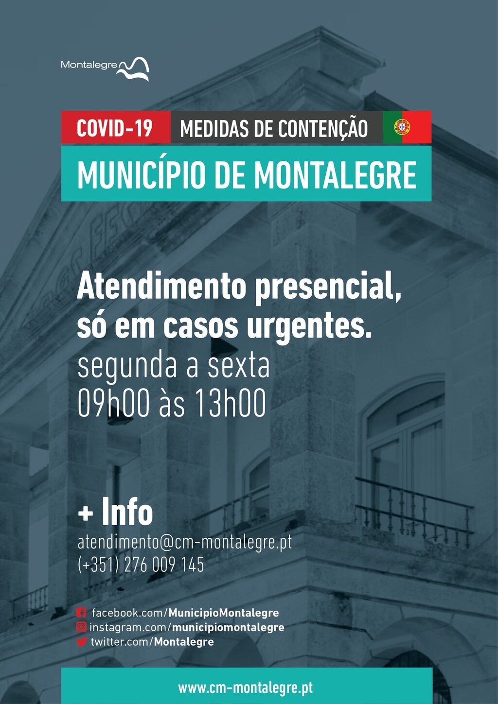 Município | Atendimento presencial (09h00/13h00)