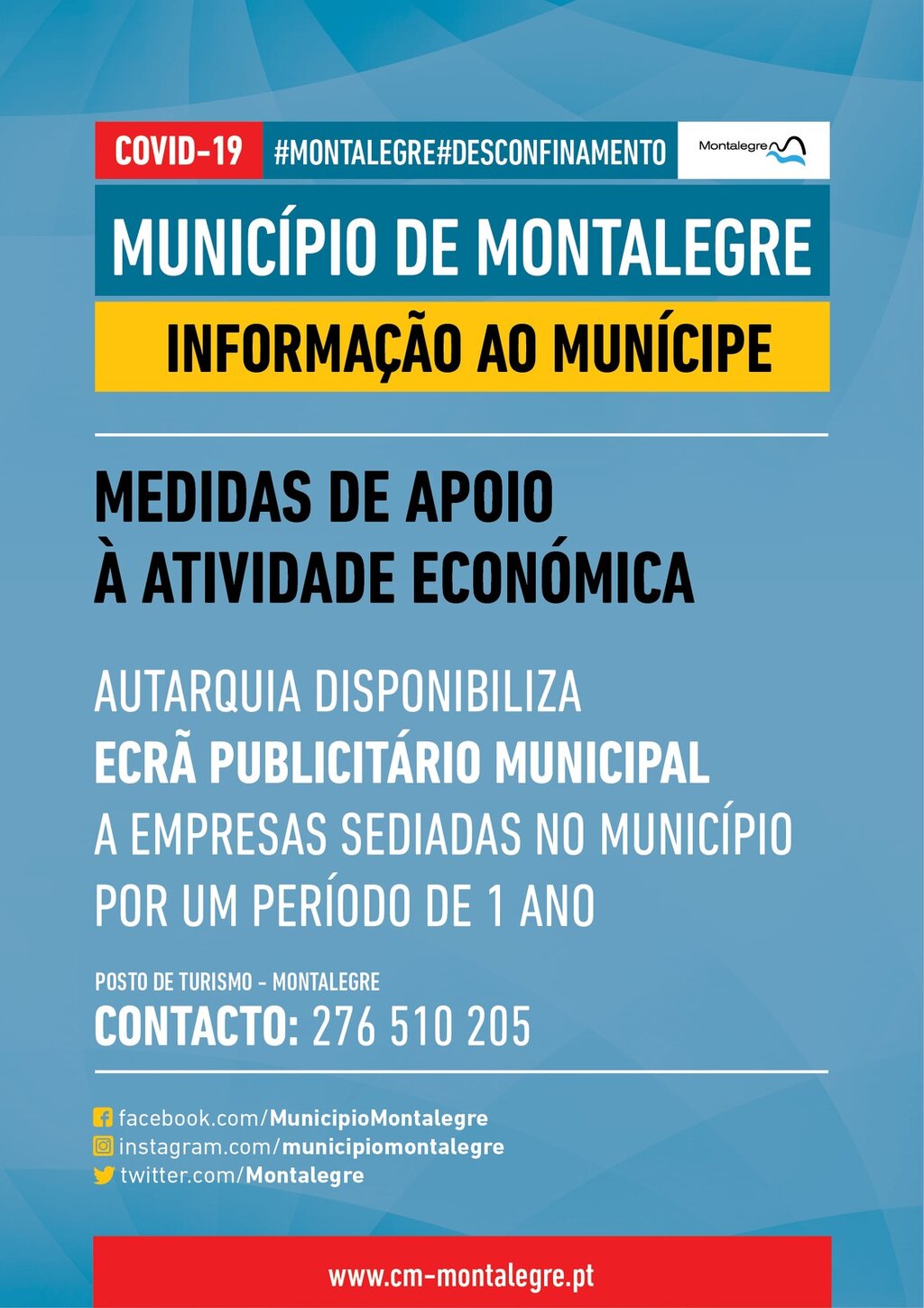 Ecrã Publicitário Municipal ao serviço das empresas do concelho