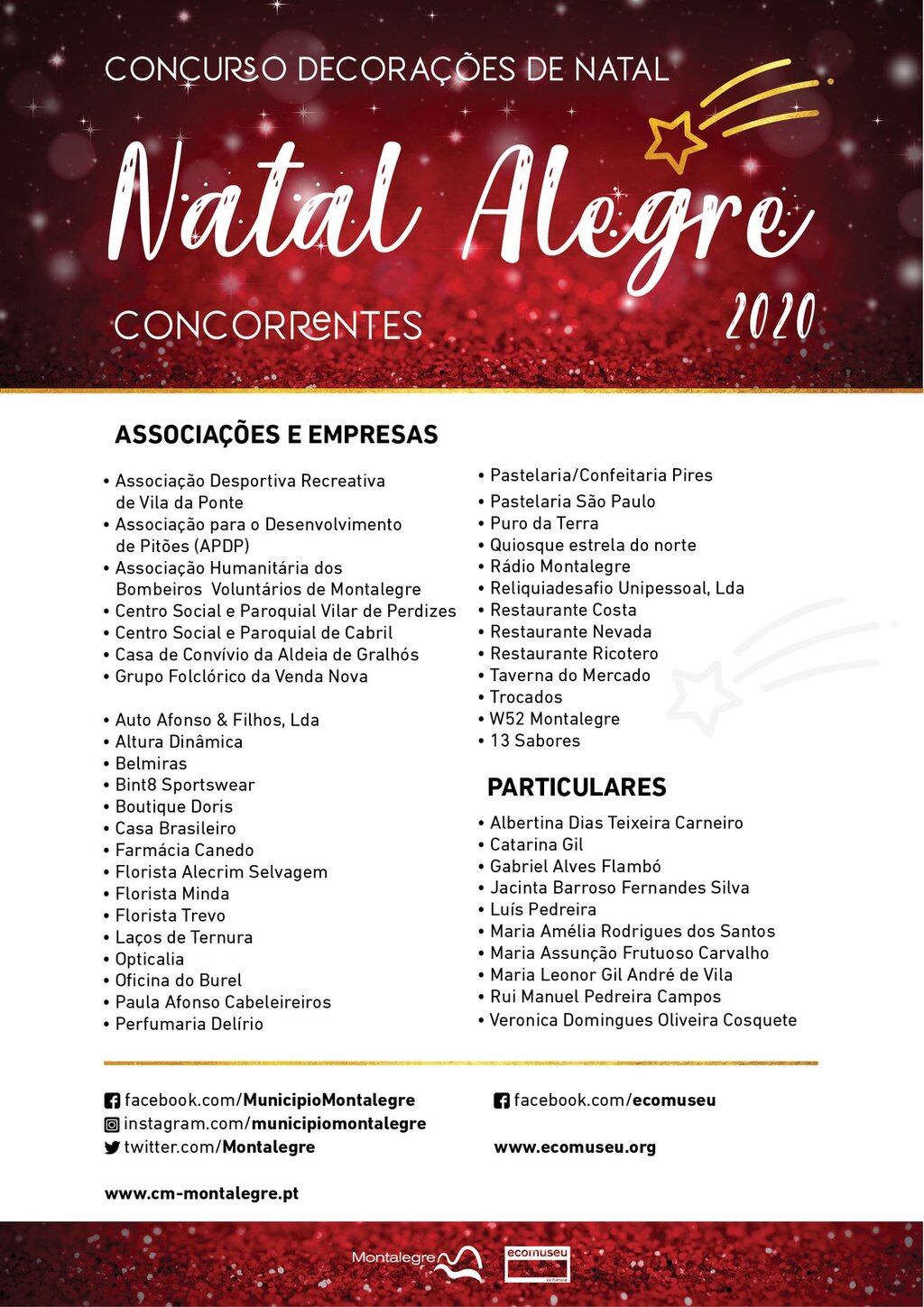 Concurso "Natal Alegre" | Concorrentes Aprovados