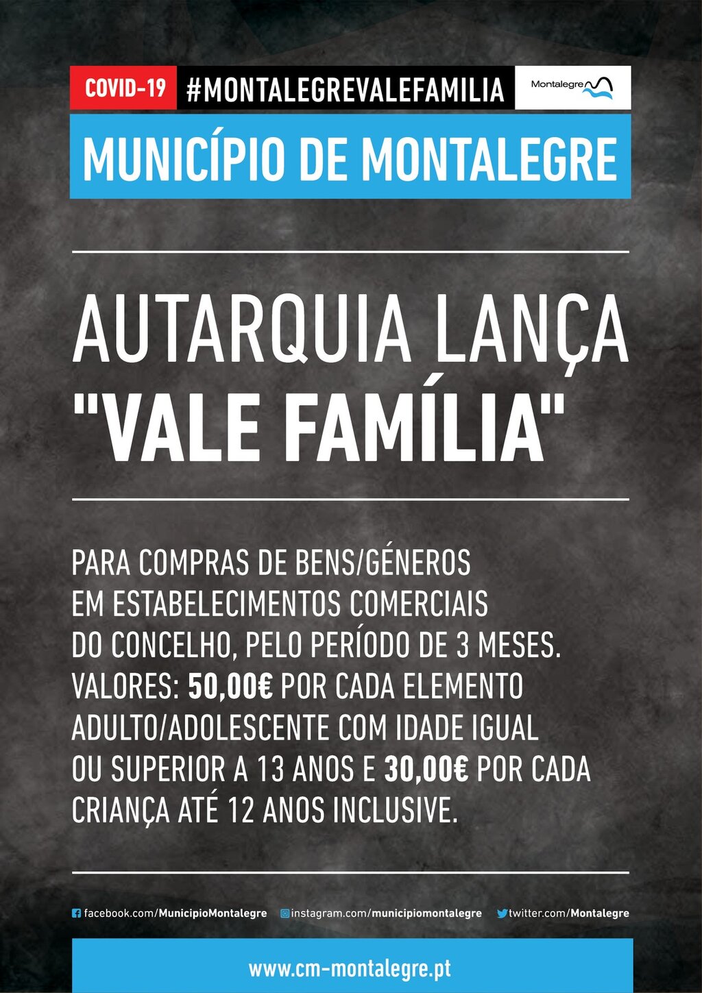 Covid-19 | Autarquia lança "Vale Família"