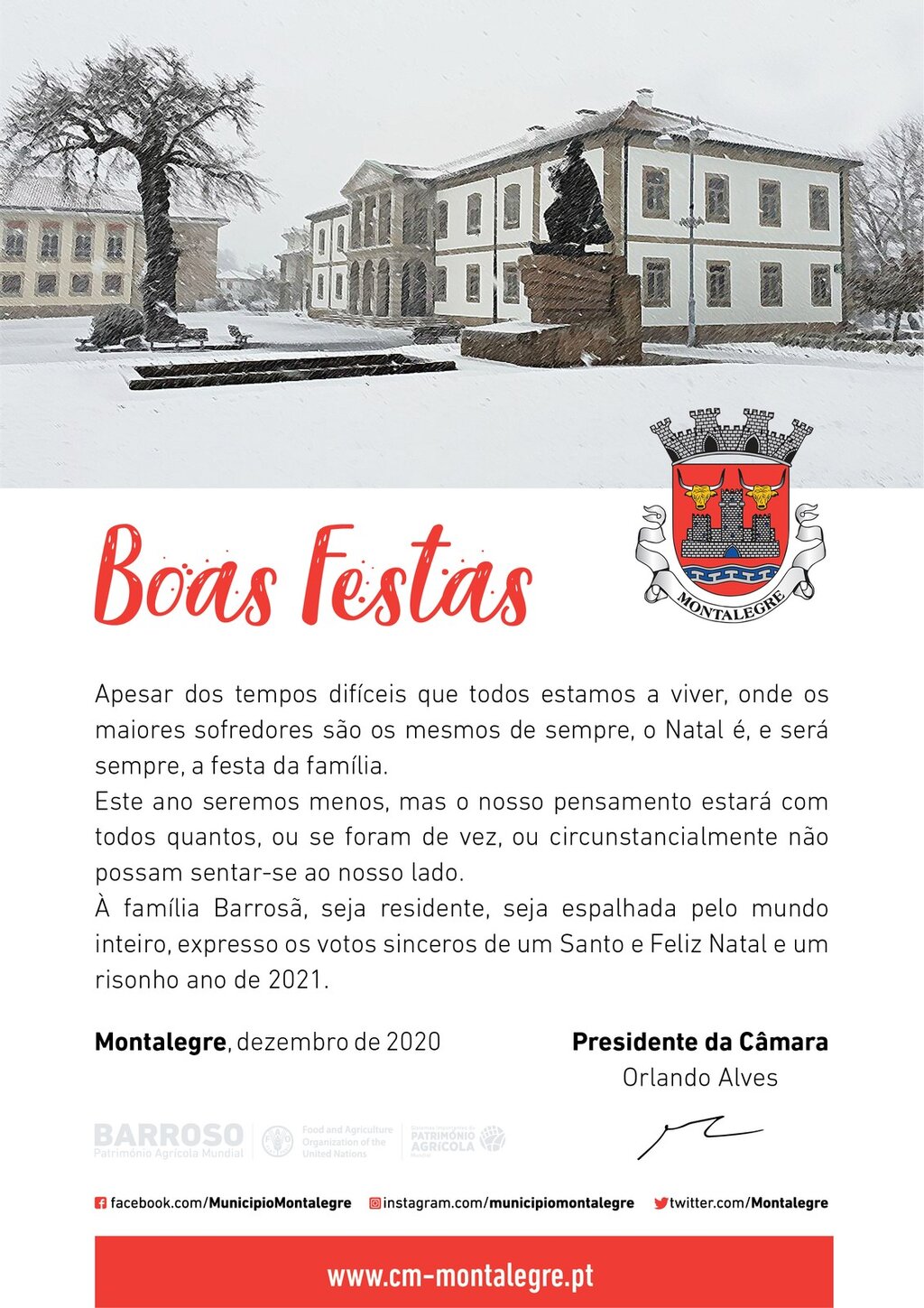 Boas Festas | Mensagem - Presidente