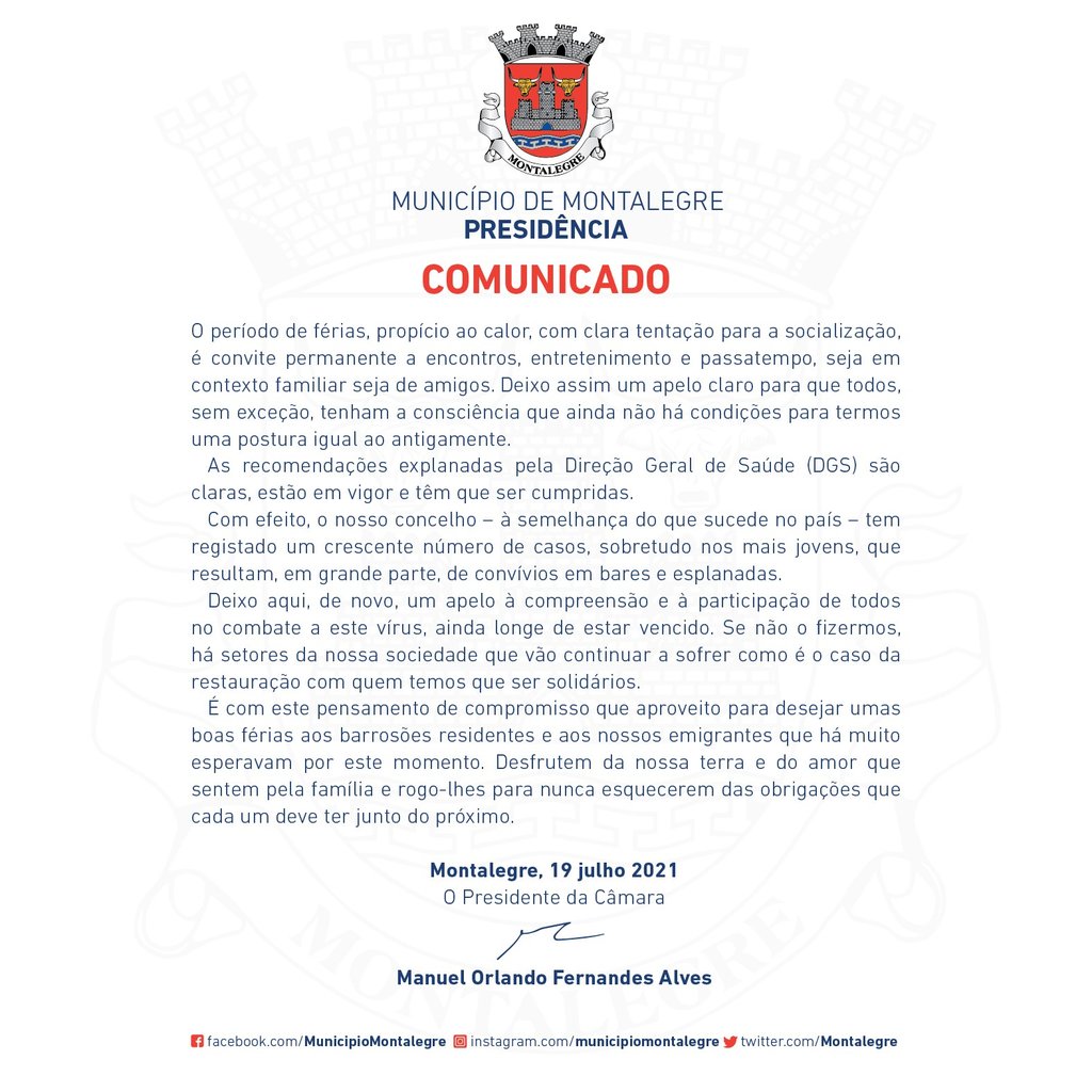 Municipio de montalegre   presidencia   comunicado  19 julho 2021  1 1024 2500