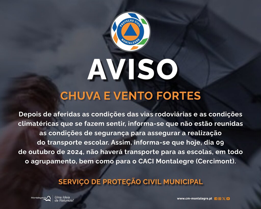 Proteção Civil | Aviso (9.10.2024)