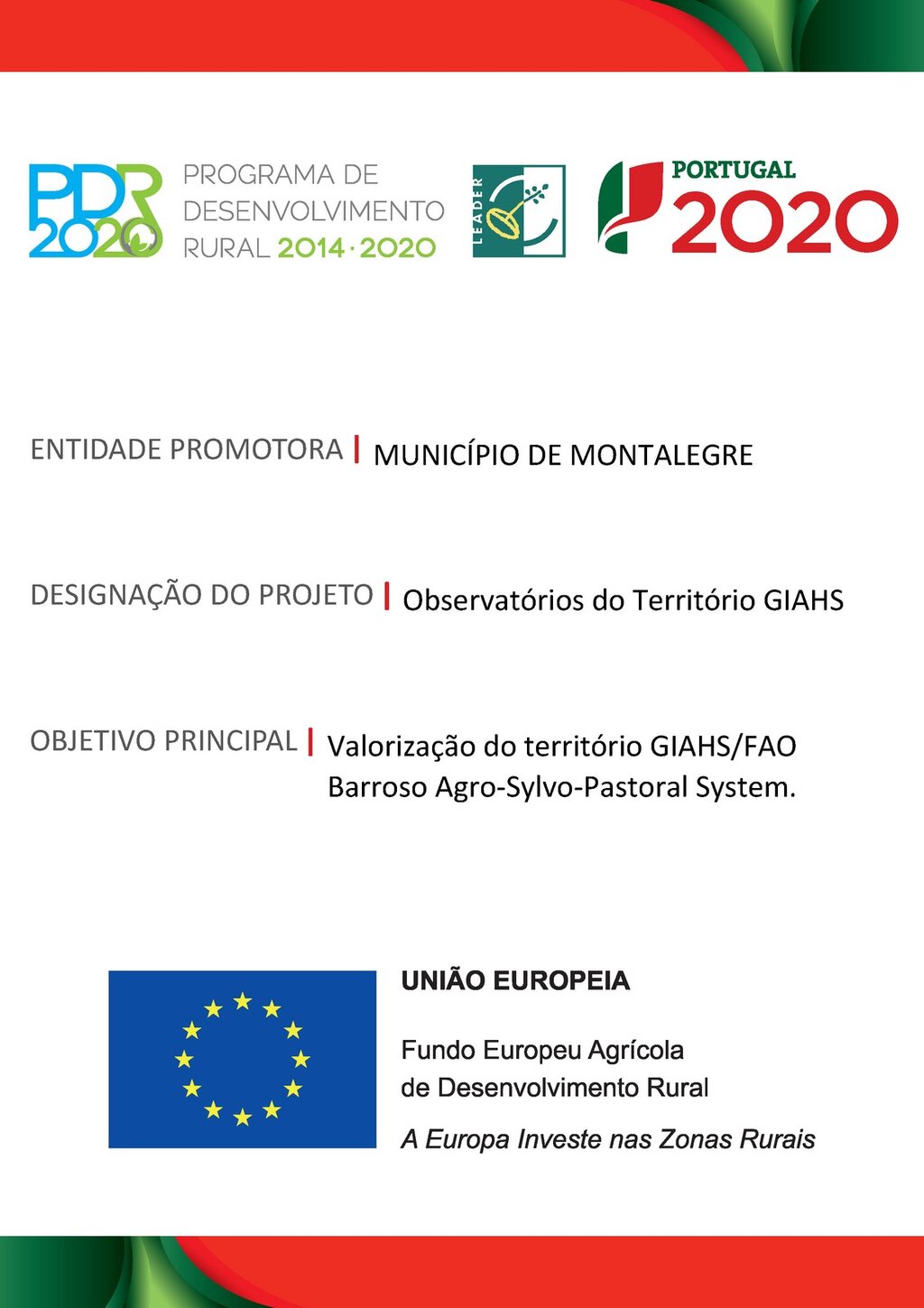 Observatórios dos Territórios GIAHS - Valorização do território GIAHS/FAO Barroso Agro-Sylvo-Pastoral System