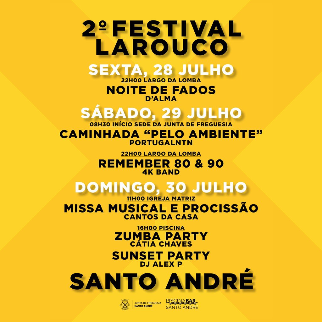 SANTO ANDRÉ - II FESTIVAL DO LAROUCO (SANTO ANDRÉ) - PROGRAMA