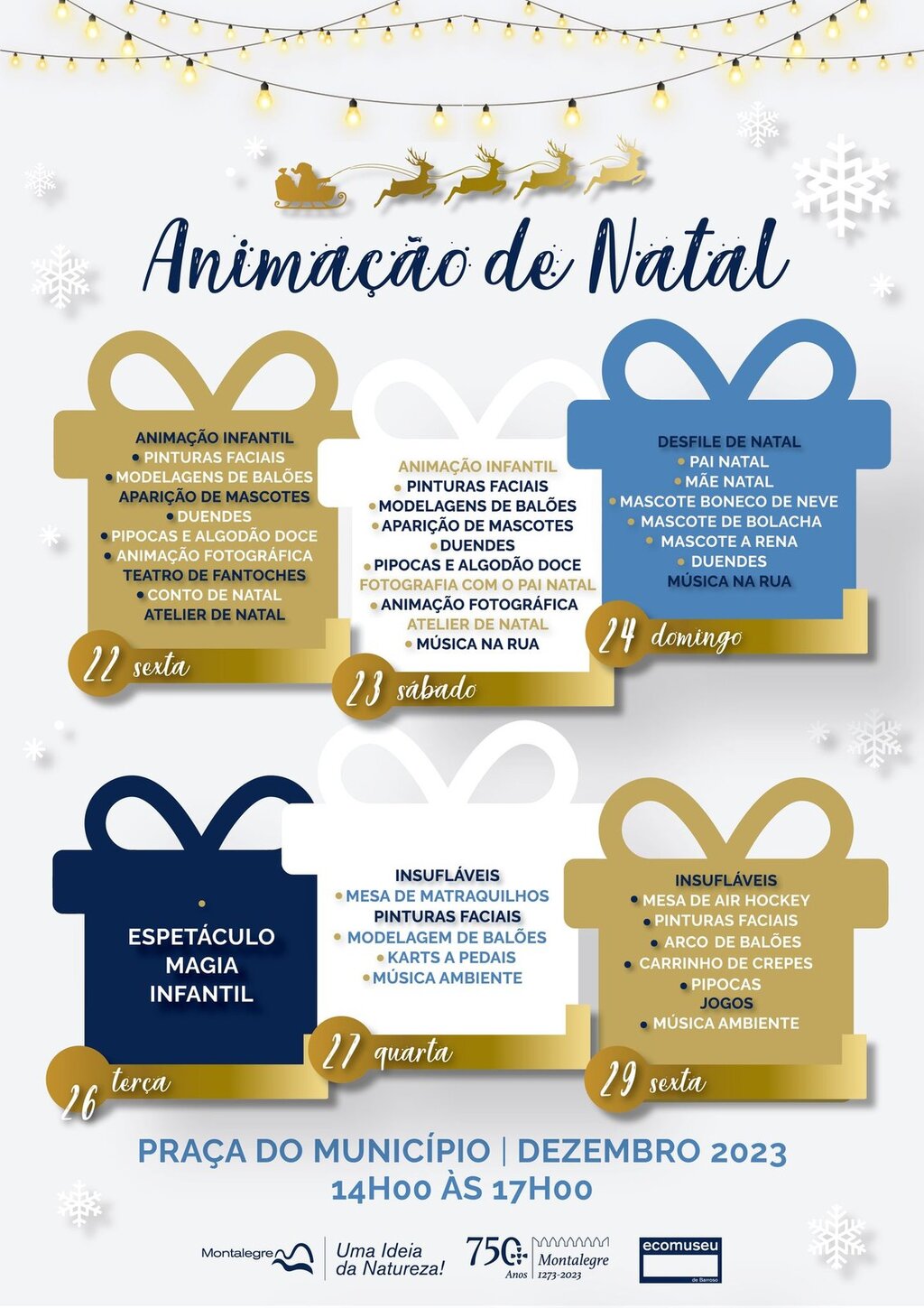 CONCELHO DE MONTALEGRE - NATAL ALEGRE 2023 (ANIMAÇÃO DE NATAL)