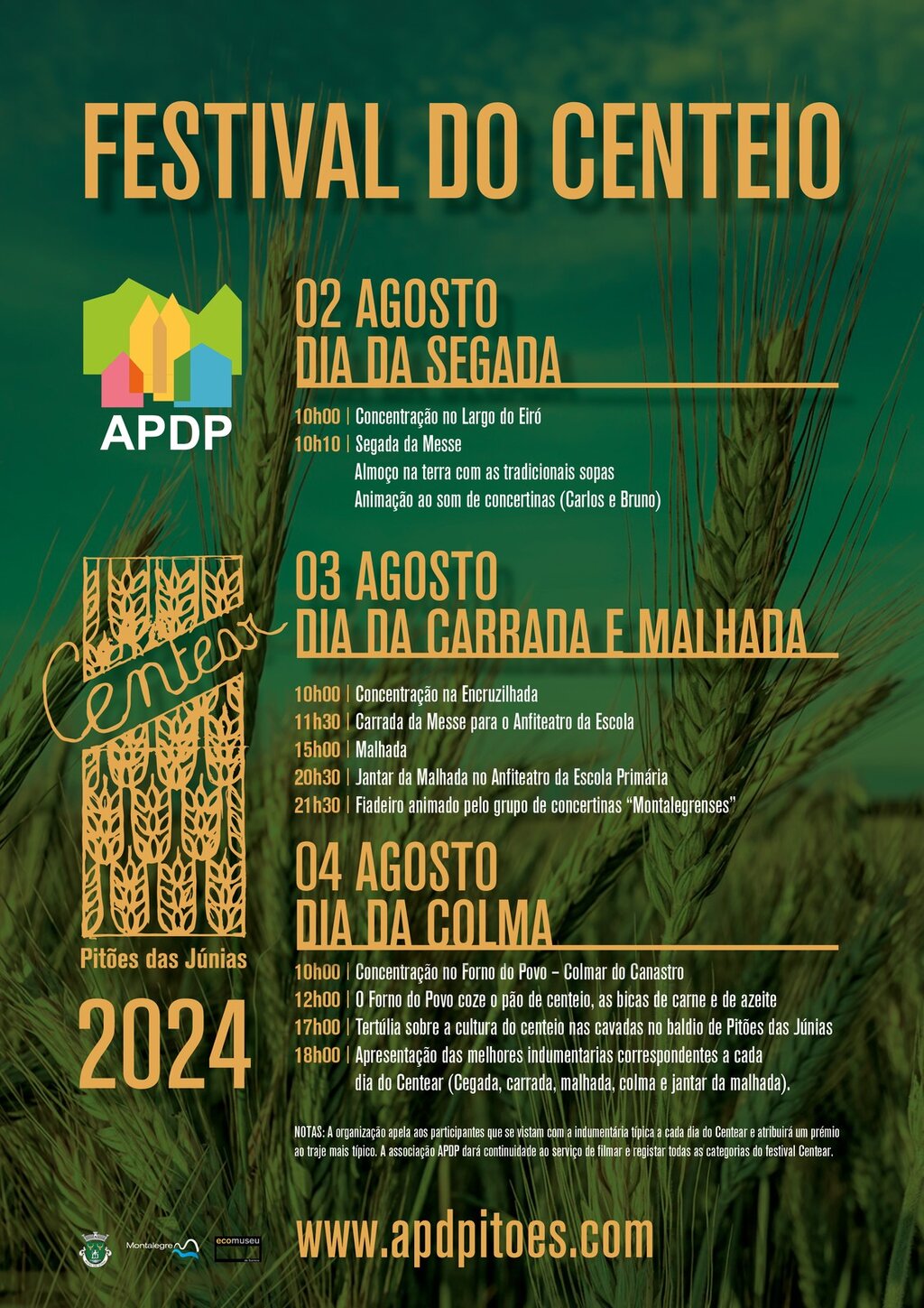 PITÕES DAS JÚNIAS - IV CENTEAR (2 A 4 AGOSTO 2024)