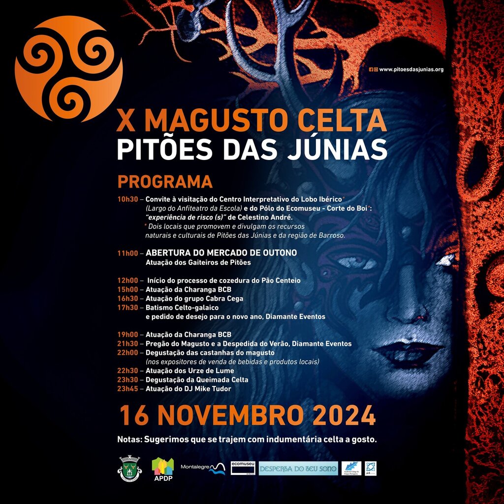 Pitões das Júnias - X Magusto Celta (16 novembro) PROGRAMA